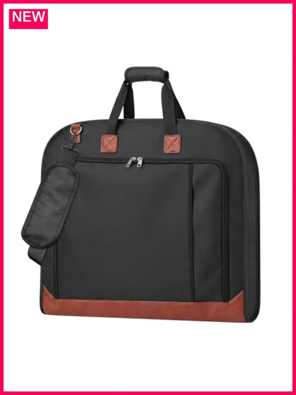 2-in-1 Travel Garment Bag Waterproof Carry-On Suit Carrier with Shoe Compartment